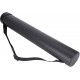 Plastic tube for storing media, drawings, maps and documents, waterproof, adjustable diameter 8 cm * height 133 cm (black)
